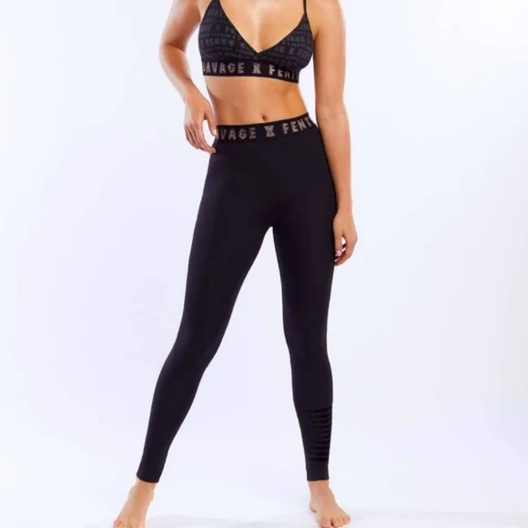 Savage X Fenty Logo Leggings In Black - Picture 14 of 16